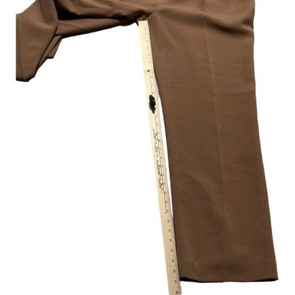 Focus 2000 Womens Taupe Polyester Pleated Front Trousers Size 14 - Picture 9 of 9